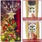 Christmas Tree Topper Star Lighted with 6 Projection Modes( Gold)